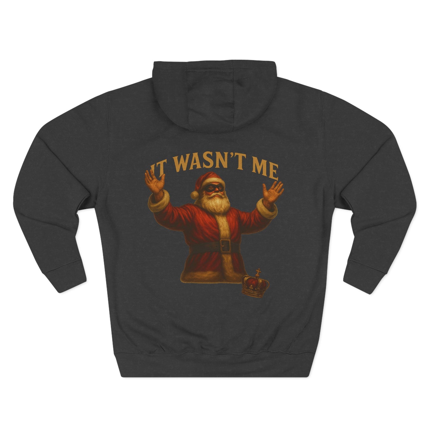 It Wasn't Me Santa Hoodie Printify